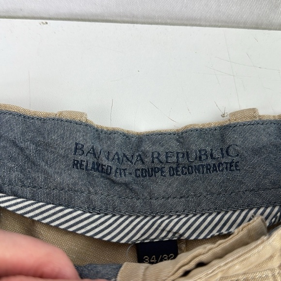 Banana Republic Women's Relaxed Fit Linen Blend Casual Pants - Picture 3 of 15